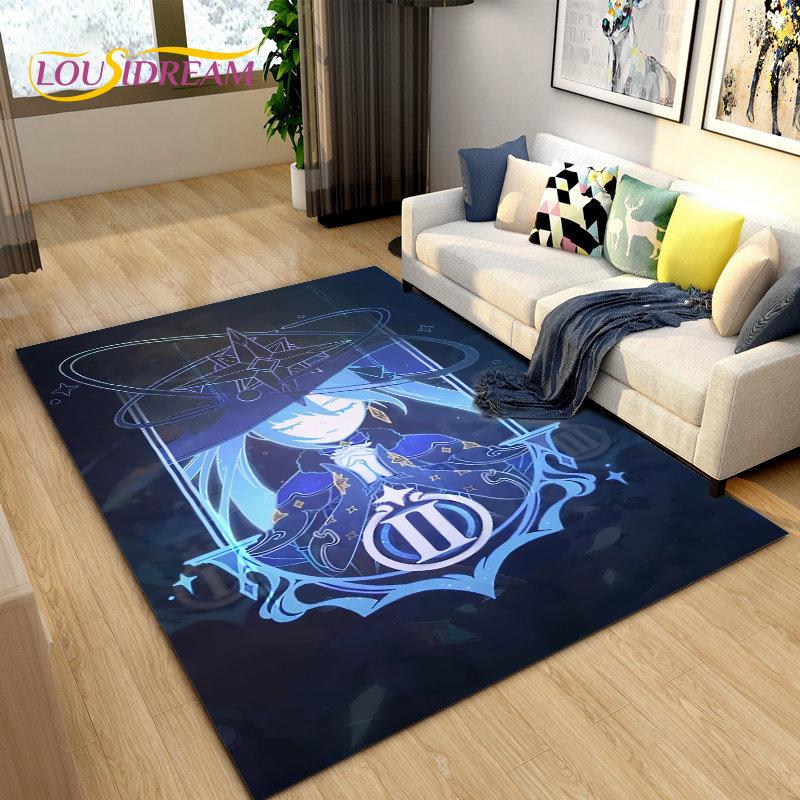 

3D Printing Cartoon Game Genshin Impact Area Rug,Carpet Rug for Living Room Children s Room,Kid Play Crawling Non-slip Floor Mat 40x60cm