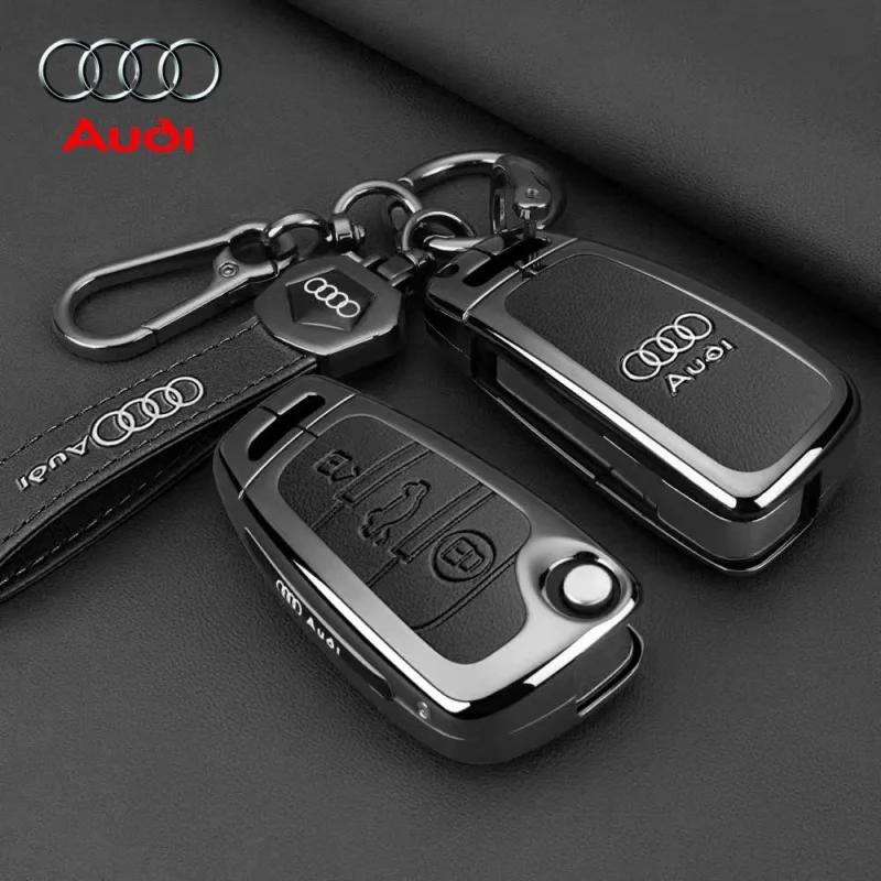 Audi 8P-hez Audi A1 A3 A4 8P 8L 8V A5 B6 B7 A6 A7 C5 C6 Q3 Q5 Q7 4F S3 S4 S6 RS3 TT Tartozék Cinkötvözet Autó Távirányító Kulcstartó Tok Borítás
