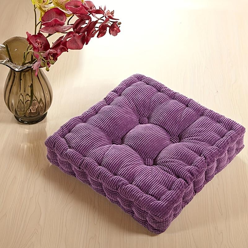 

1 шт. домашний офис сидячий артефакт напольная подушка для стула студент учитель пукающая подушка квадратная мягкая вельветовая 40x40cm