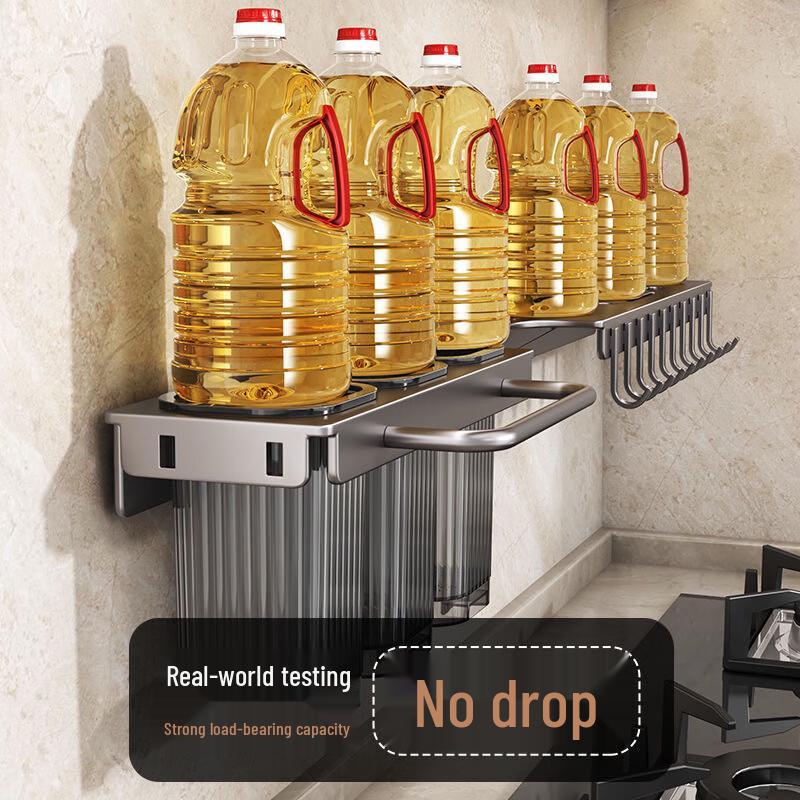 Foldable Wall-Mounted Kitchen Organizer Rack