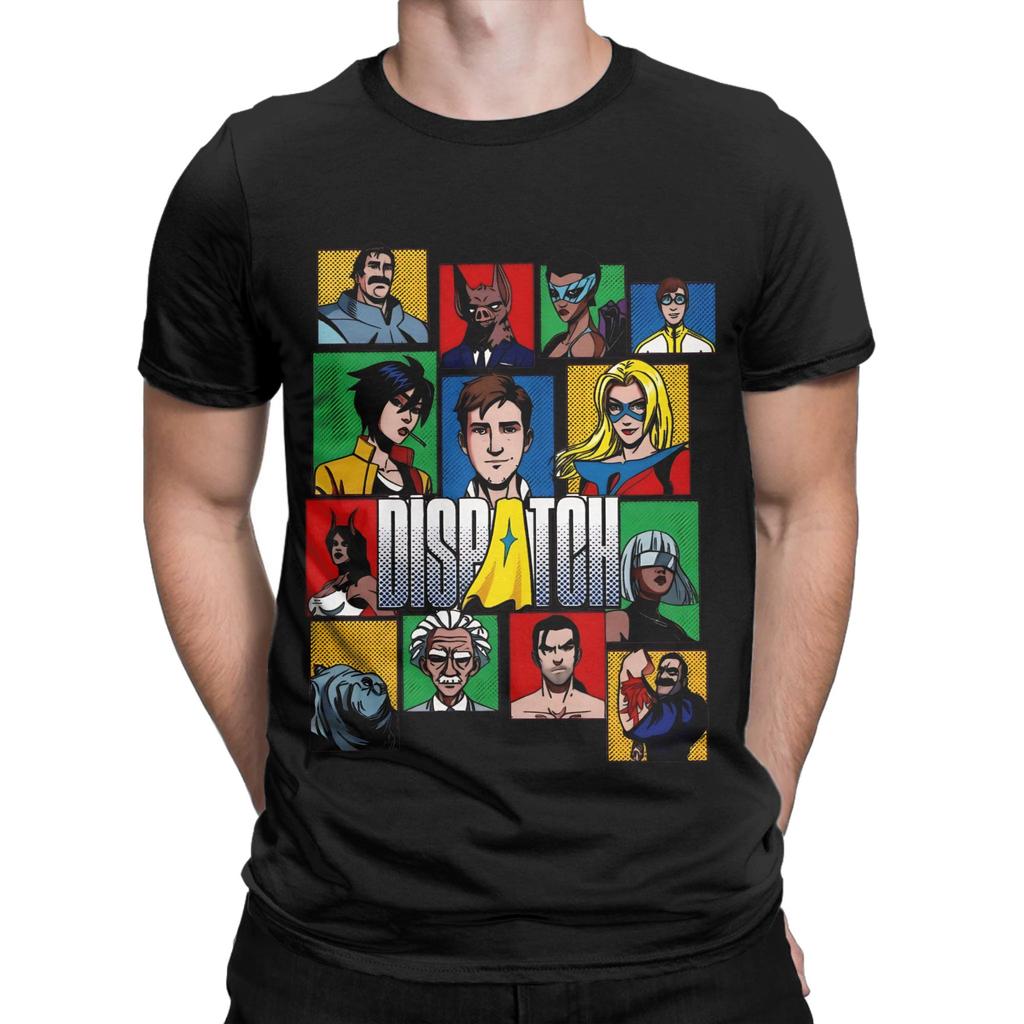 PUNCH UP DISPATCH Superhero Apparel Men Women T Shirt Cotton Tee Fashion T-shirt Clothing
