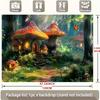 2D Fairy Mushroom House Backdrop Enchanted Forest Photo Studio Background