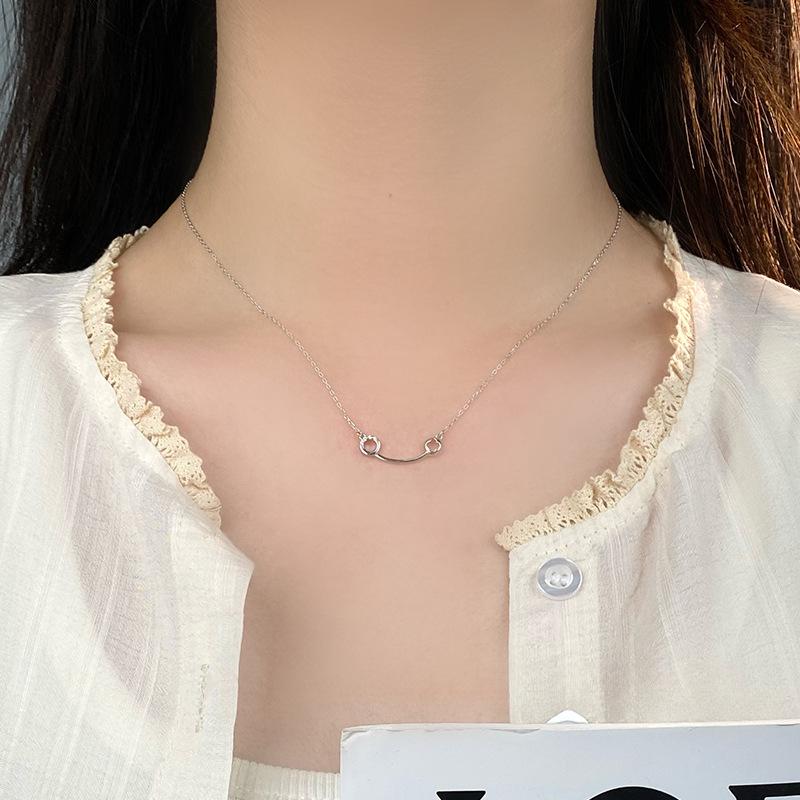 Light Luxury Smile Necklace, Sweet and Popular Design, Versatile Collar Chain Neck