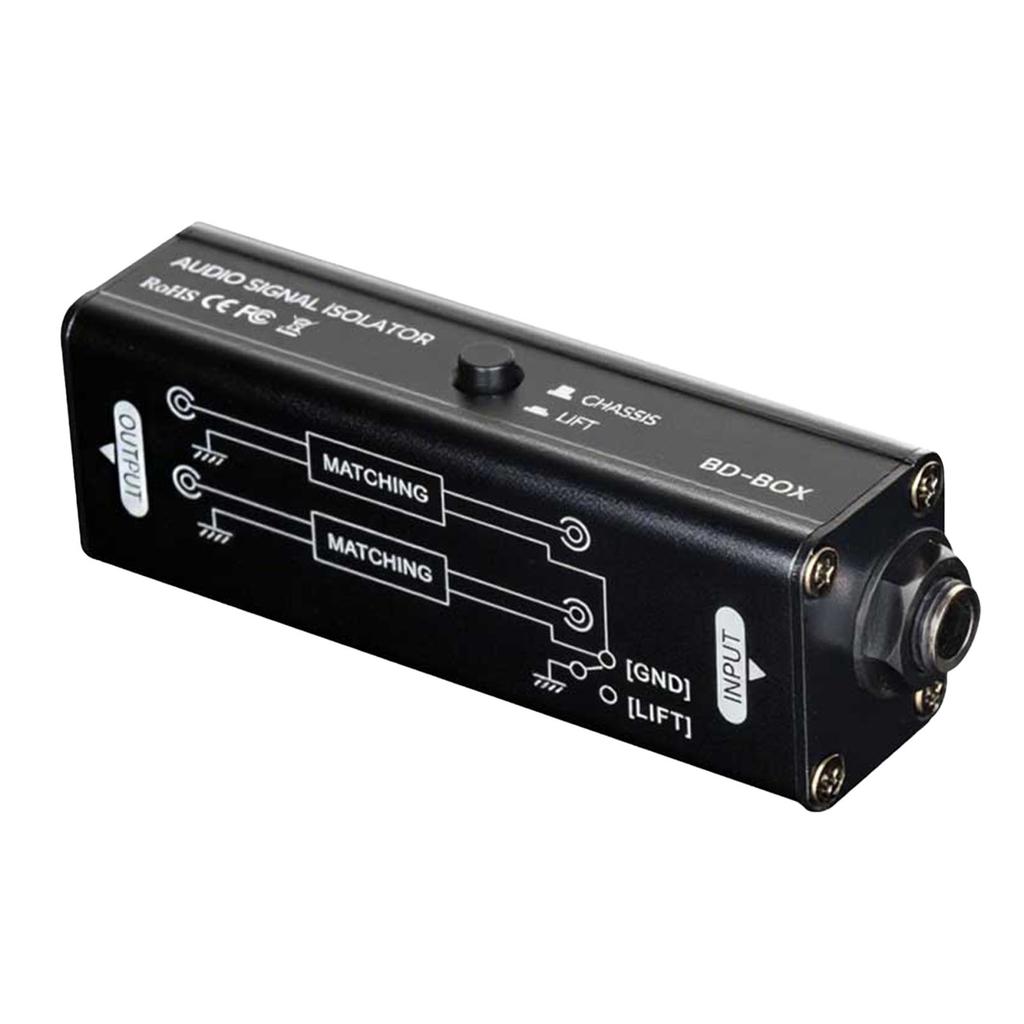 Schild Geräuschfilter 6,35mm Sound-Interface Maschinenschleifen-Rauschunterdrücker für Besprechungs-Mikrofon Sound-System Sound-Player