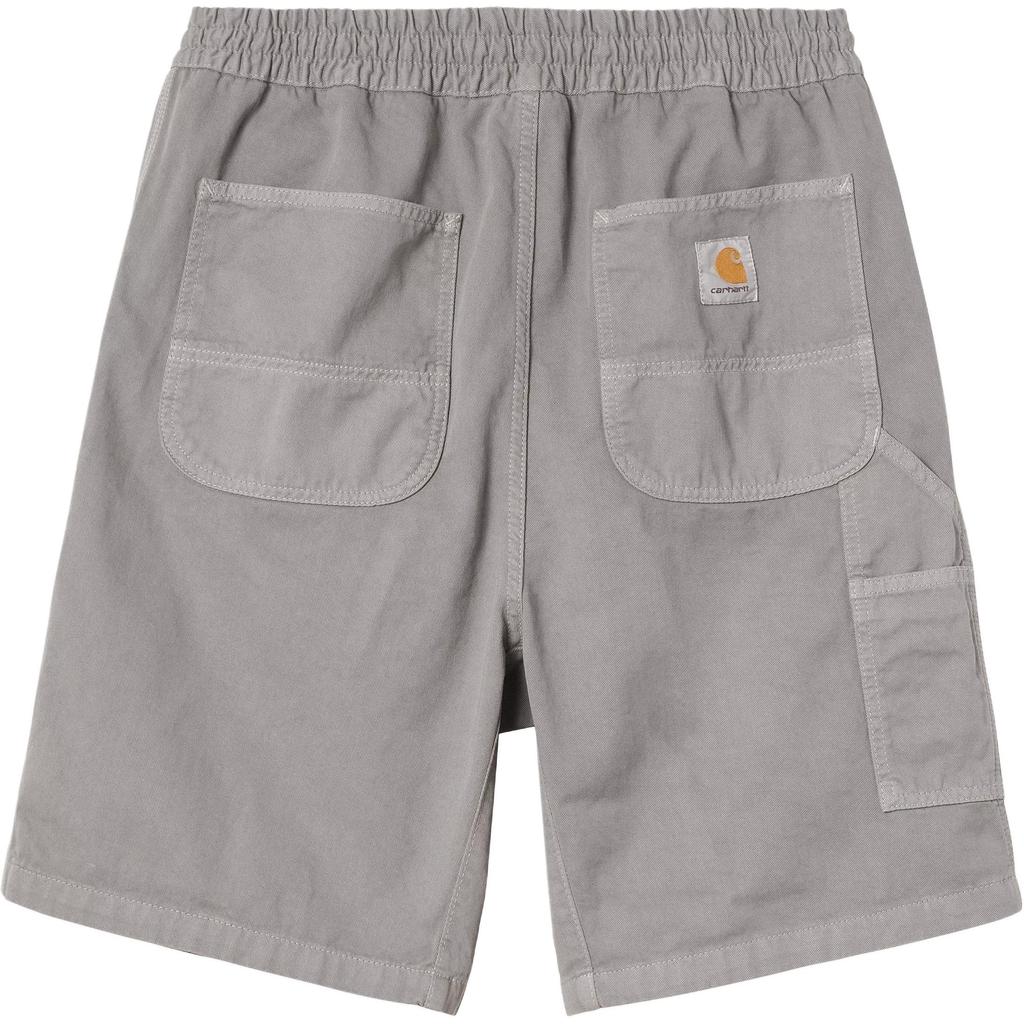 Carhartt WIP Flint SS25 Square Label Comfortable Simple Casual Shorts Men Shorts Gray I030480-2LR-GD