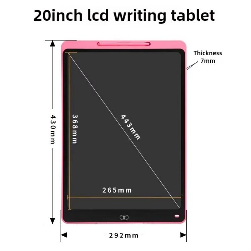 16/20 Inch Magic LCD Writing Tablet with Pens Kids Drawing Board Age 3-8 Reusable Montessori  Educational Toy for Children Gift