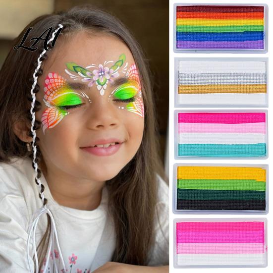 Körperbemalung Farbe Regenbogen Gesichtspigment Hochpigmentierte Aquarellfarbe für Partys Langanhaltend & Kinder