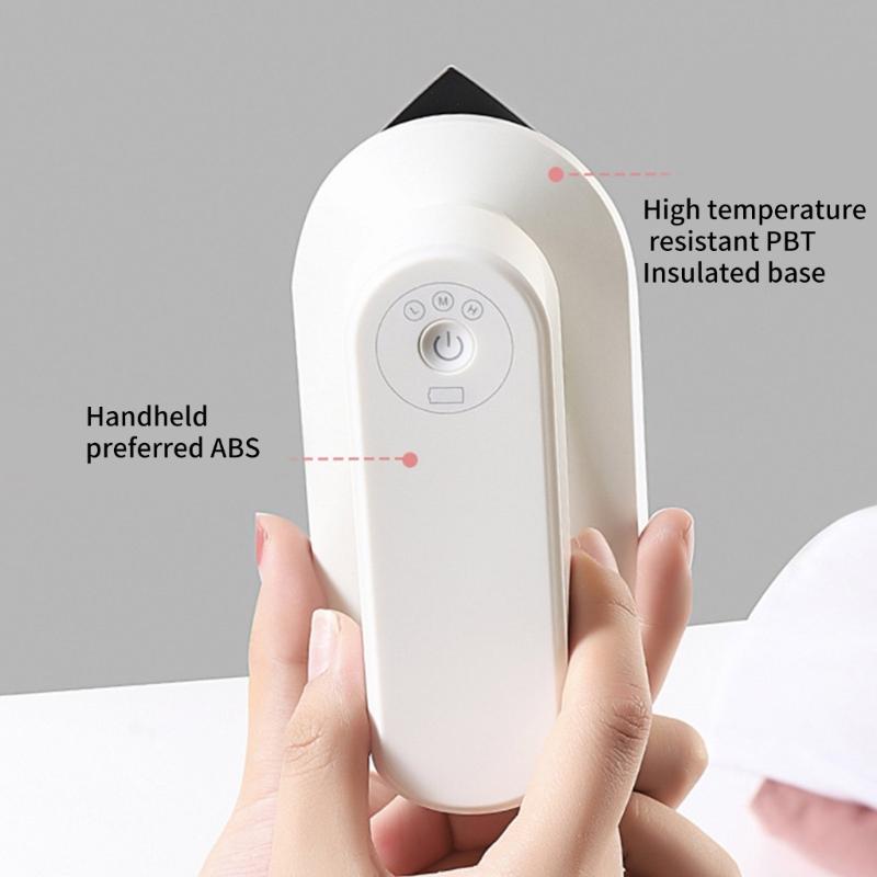 Cordless Ironing Machine with Foldable Handle Portable Rechargeable Travel Steamer Iron for Garments Handheld Iron