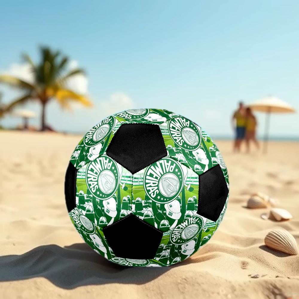 SIZE 5 SE Palmeiras Soccer Ball Colorful All Ages Machine Stitched PVC Competition Ready Durable High-Bounce