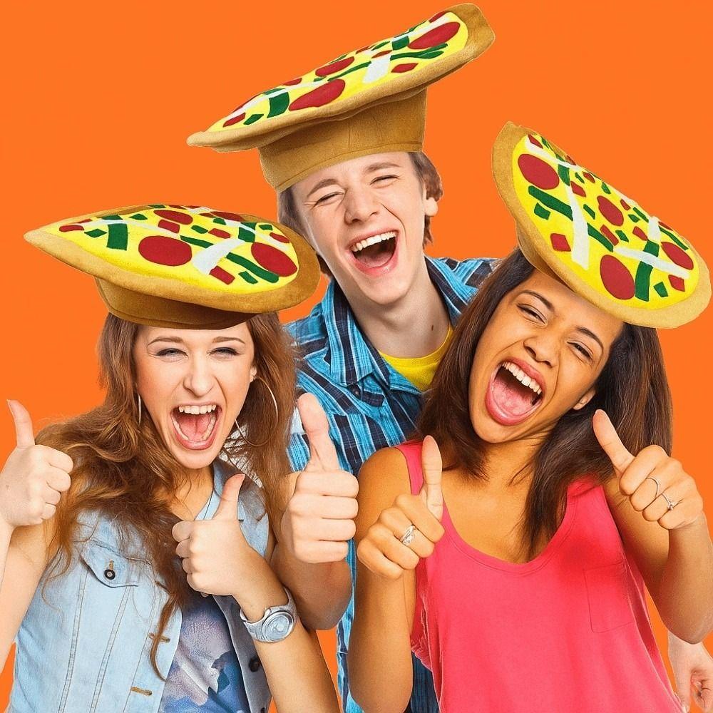 New Year Halloween French Fries Hat Cloth Personalized Taco Hair Hoop Sombrero Head Accessories Creative Pizza Hat Men