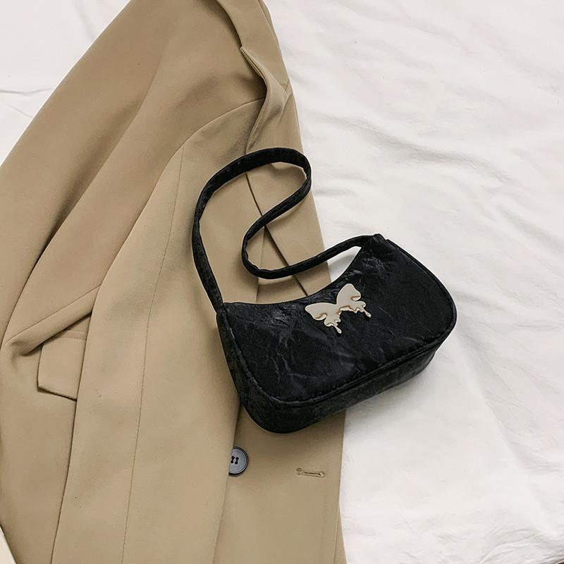Chic Summer 2024 Fashion Butterfly Single Shoulder Bag For Women Trendy Street Pu Leather