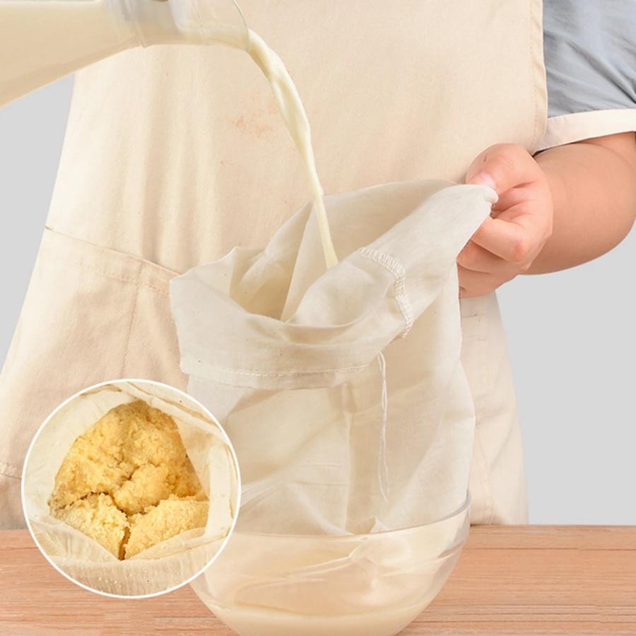 2pcs Cotton Steamer Cloth High Density Curd Cloth Filter Soybean Milk Cloth Filter Residue Gauze Insulation Cover Kitchen Tools6