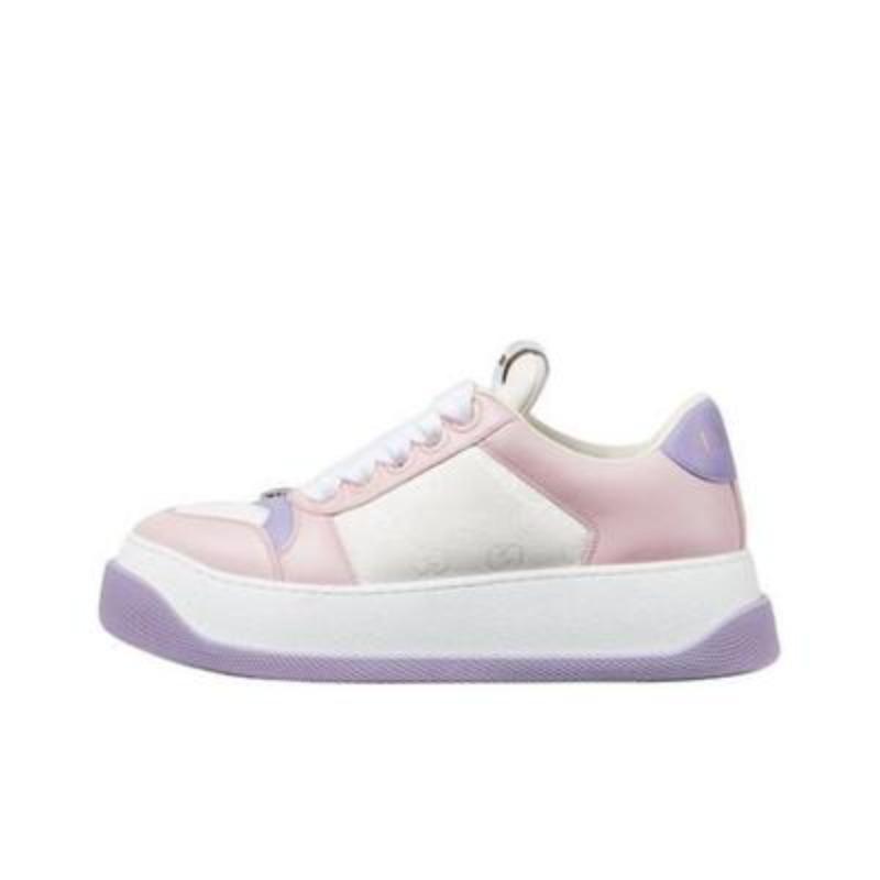 

GUCCI Screener Low-Top Skateboard Shoes Womens Pink 813080 FADZQ 9161 35 рожевий