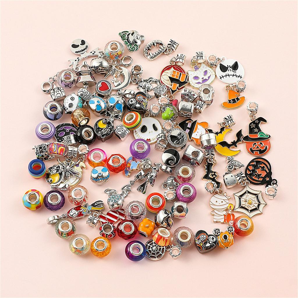 Halloween Advent Calendar Girls, DIY Bracelet Making Kit For For Kids Adult,  Halloween Countdown Calendar Jewelry Gifts