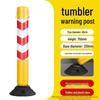 Reflective Elastic Road Barrier Post - Anti-Collision, Detachable, 80cm