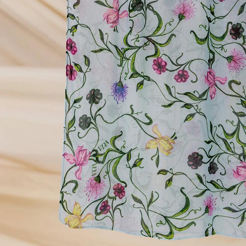 2025 Luxus Ramadan Neu Aquarell Hijab Print Damen Böhmisch Weich Muslimische Hijabs Stirnband Schal Wickeltuch Kopftuch Islamisch