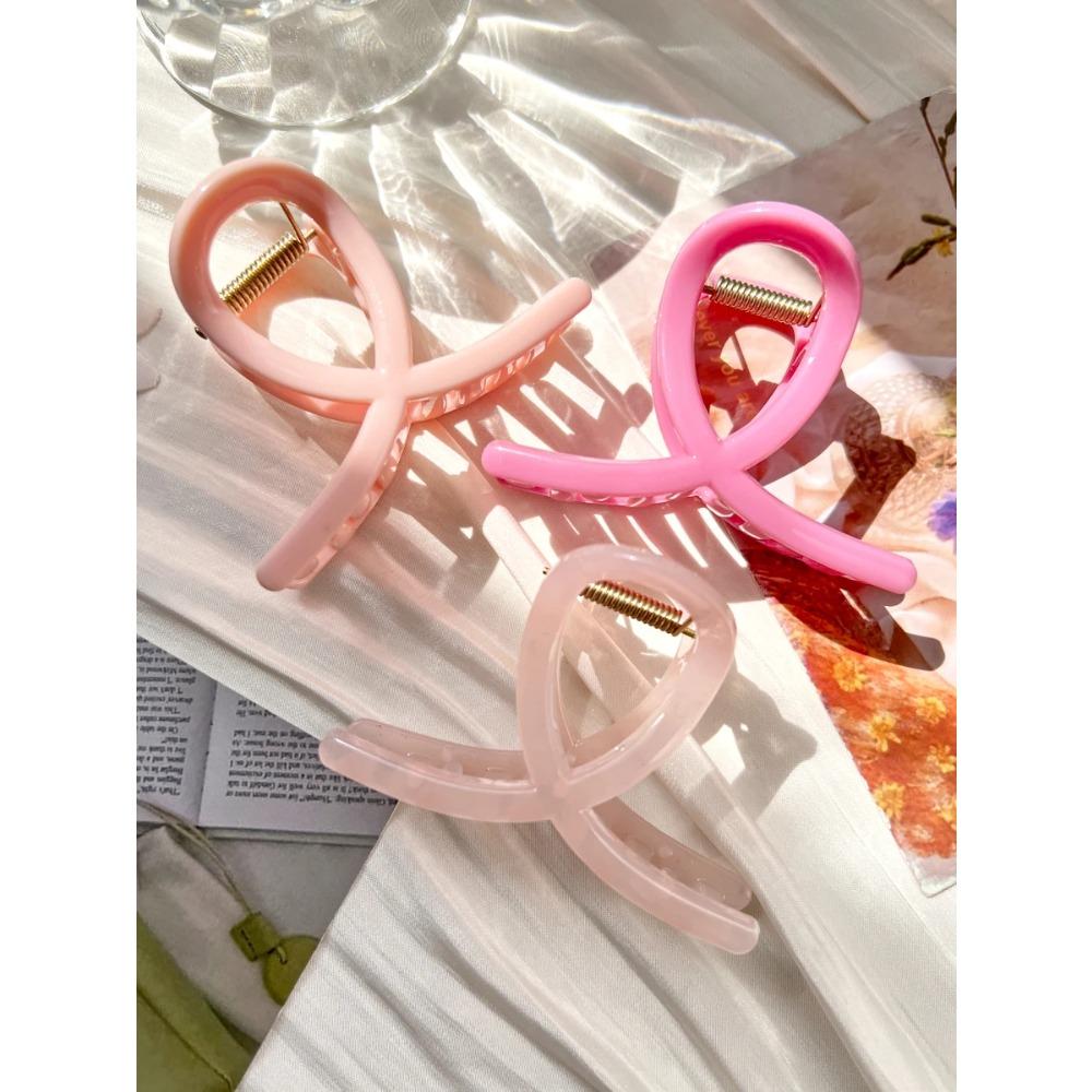 French Big Hair Claw Clips Medium Butterfly Shark Clip for Women 3.1" Strong Hold Non-slip Jaw Clips Hair Accessories Headwear