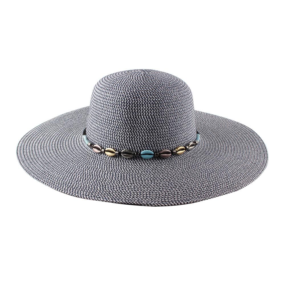 Big edge straw hat sun hat women's summer sun protection hat travel vacation beach hat new dome sun hat