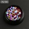 Mixed Colorful Pearl Willow Ding Jewelry with Irregular Small Beads Sparkling Nail Art Decoration DIY Mermaid Nails Products Set