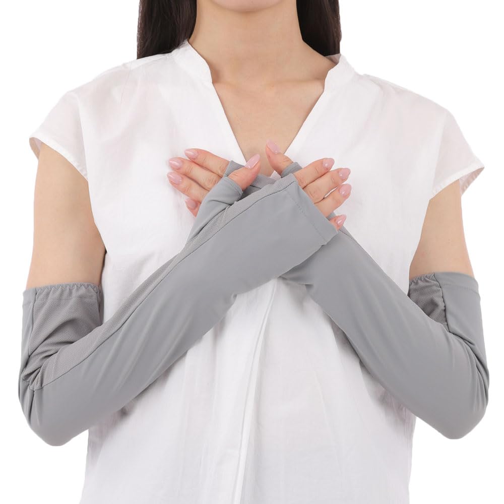 

UP Рукав UV Прохладный до Длинного Рукава Солнце UV UV Для Полной Длины 50см [HANDS MARKET] Накидки, Защита, Сенсорный, Накидки, Защита, Защита, Женский, серый