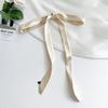 Luxury Skinny Narrow Short Woman's Silk Scarf Hairband Hair Strip Silk Ribbon Small Bag Handle Ribbon Scarves Kerchief Lady Tie