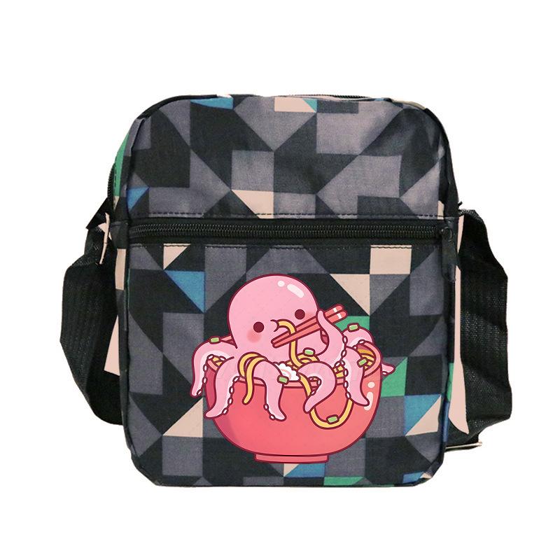 Cute printed shoulder bag casual multi-functional oblique span bag small bag student stationery bag