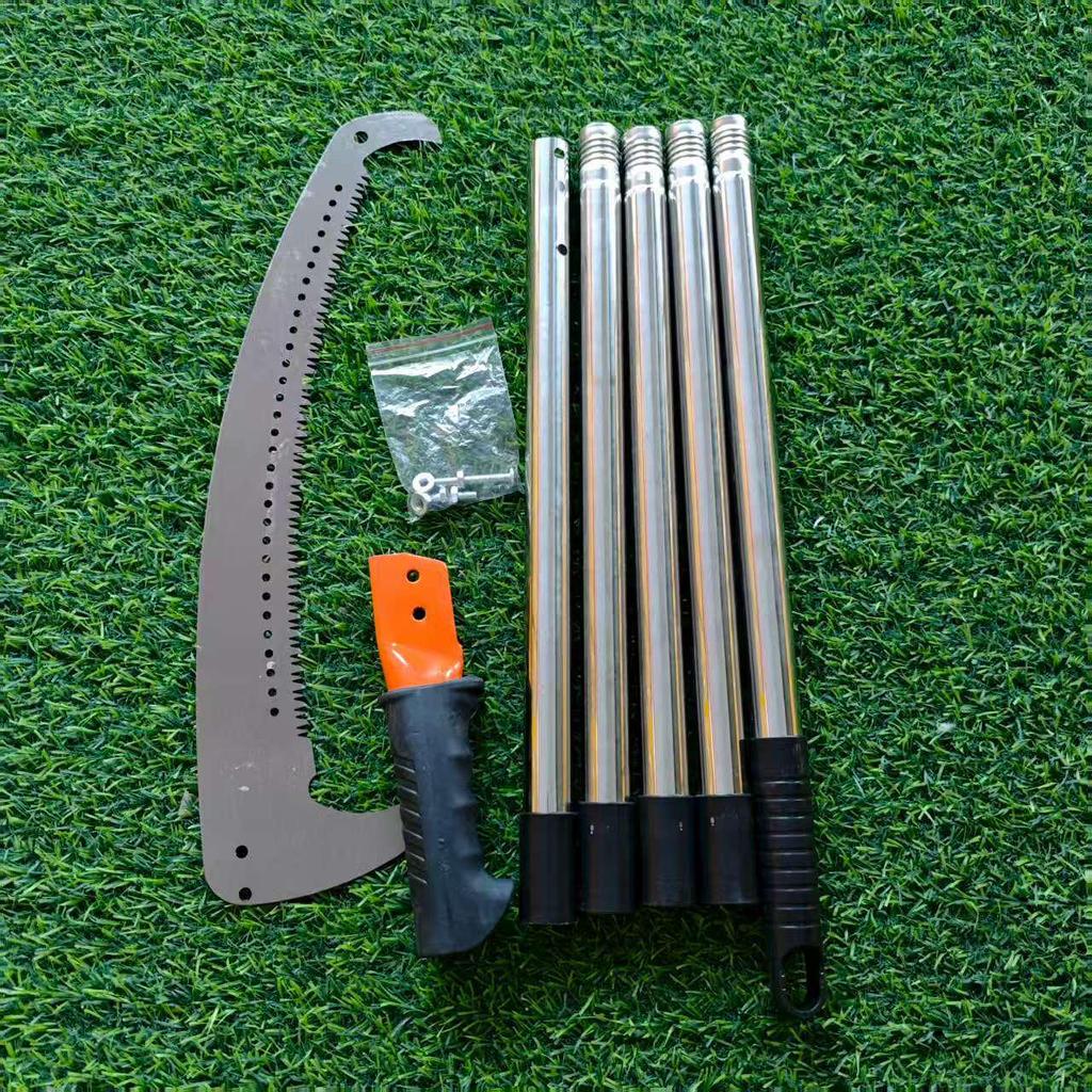 Stahlrohr Hochentastungssäge mit Doppelhaken für dicke Äste