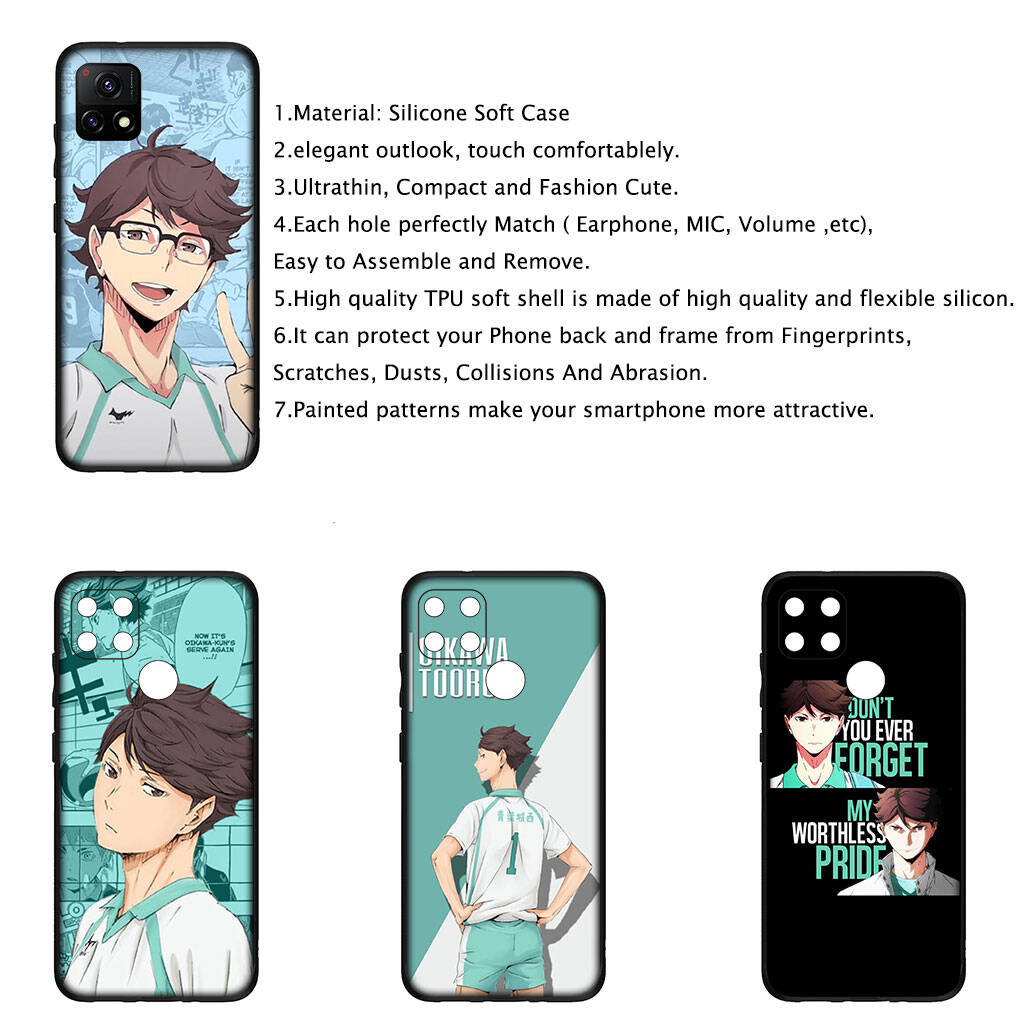 Für Samsung Galaxy S25 S24 S23 iPhone 17 16 15 Xiaomi Redmi Note 14 13 12 11 Plus Pro Max XR A37 A57 Handyhülle Haikyuu Oikawa Tooru OPPO Huawei Cover