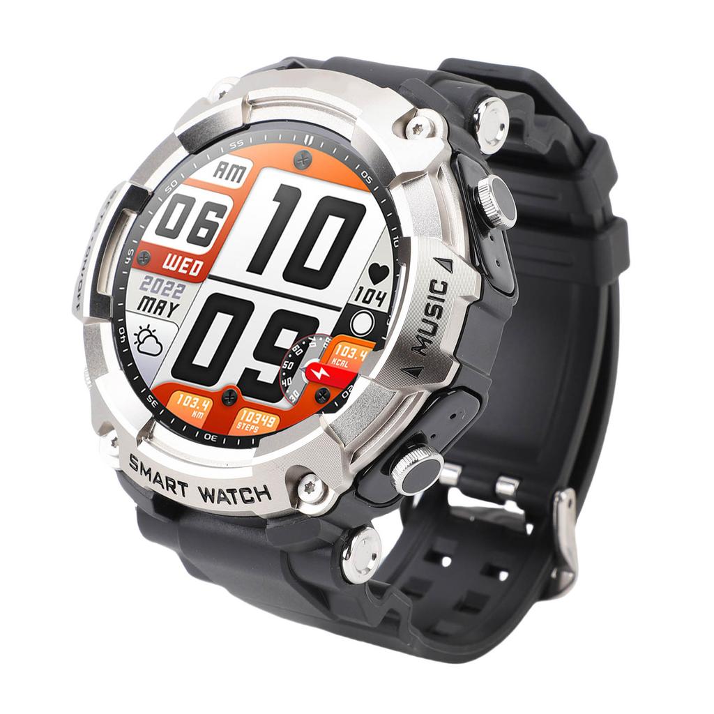 2 In 1 Smart Watch with Wireless Stereo Earbuds 1.52 Inch Screen NFC Fitness Tracker Smartwatch MP3 Music Recording