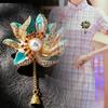 Elegant Lotus Brooch for Women - High-End Luxury Qipao Lapel Flower Pin