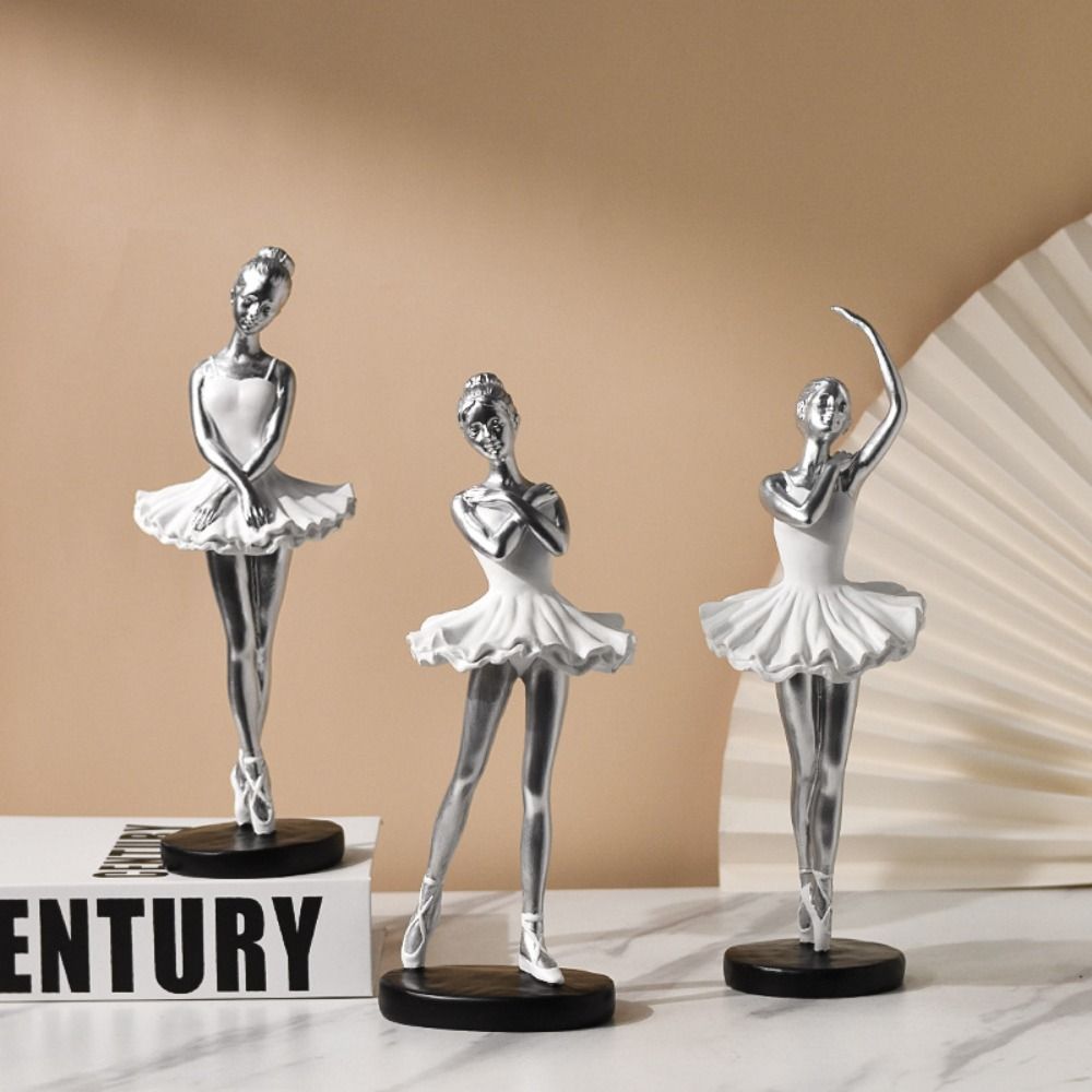 Handmade Ballet Girl Ornaments Painted Abstract Art Sculpture  Souvenirs Gifts