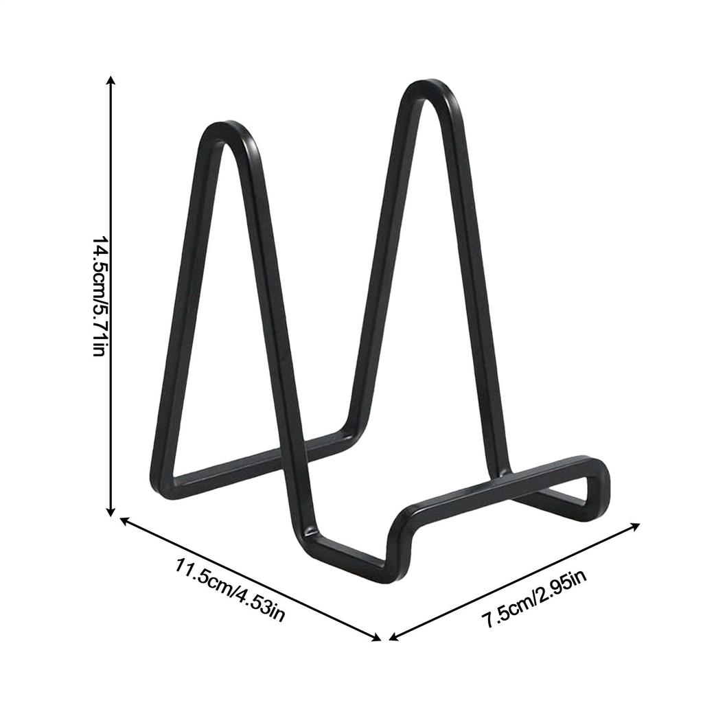 Metal Plate Stands Holder Plate Display Stand Picture Easel Display Pictures Frame Photo Decorative Plate Dish Tabletop Arts