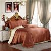Luxurious Satin Silk Bedding Set 4pc With Comfortable Fitted Sheet And Pillow Case
