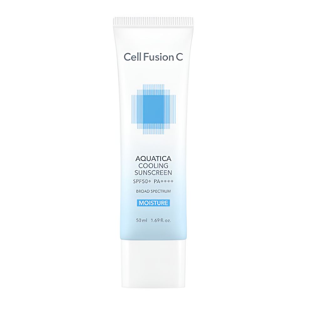 Cell Fusion C Aquatica Cooling Sunscreen SPF50+ PA++++ Hydrating Cooling Sun Cream 50ml