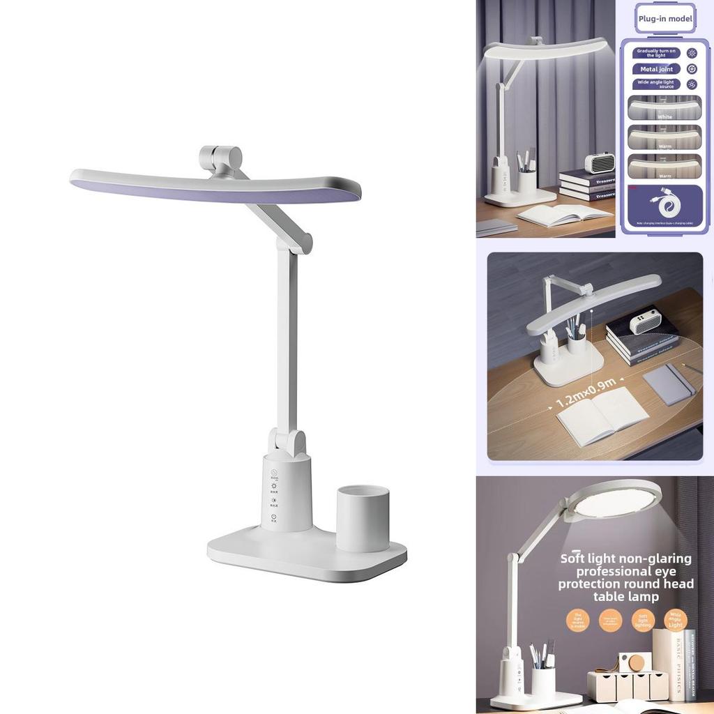 Student Led Reading Lamp With Usb Charging And Timer Function For Bedside Use