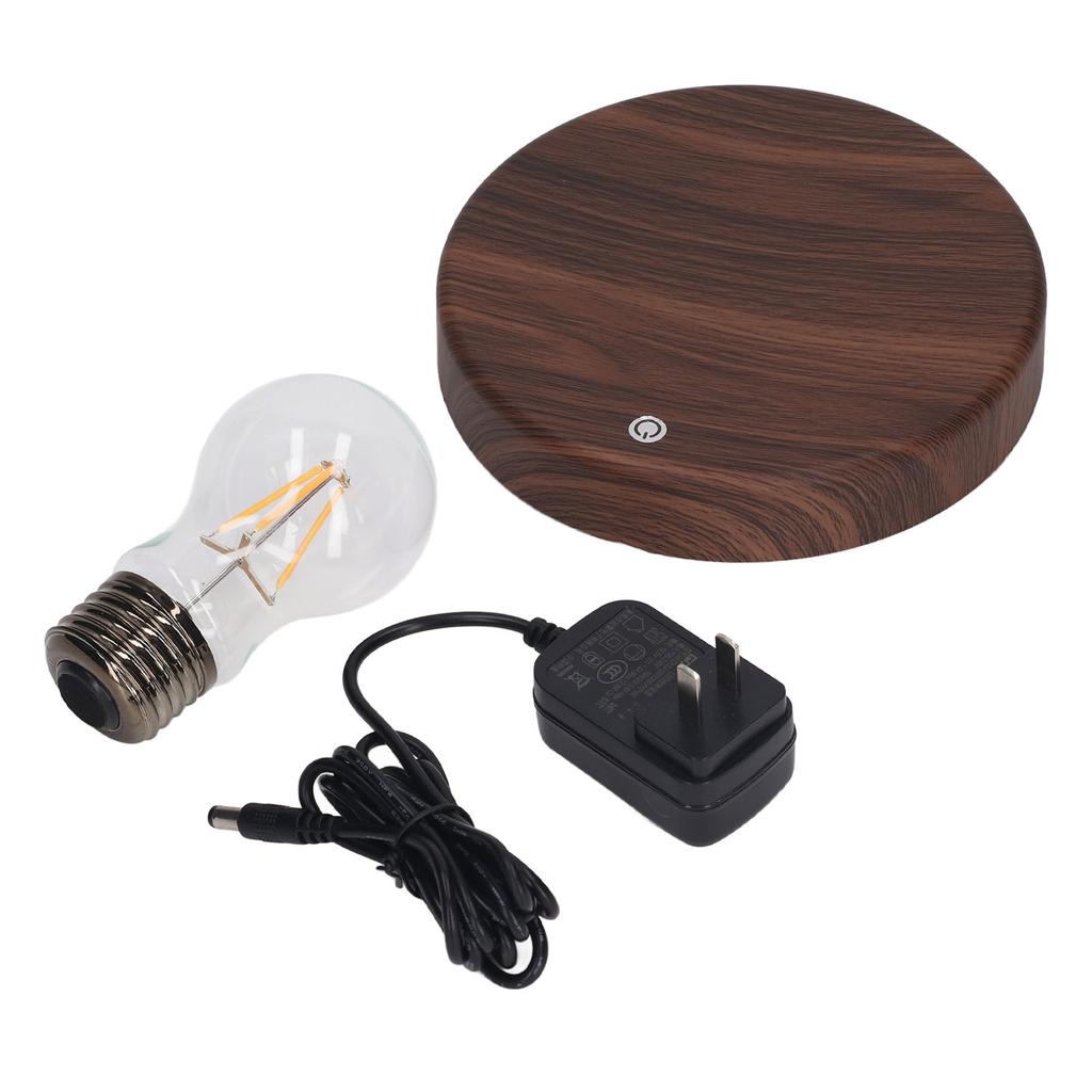 Floating Light Bulb Desk Lamp 360 Degree Rotation Wireless LED Magnetic Levitating Lamp with Base