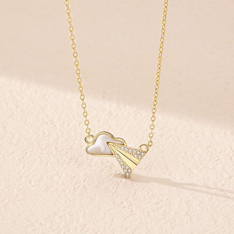 

Танциз S925 стерлингового серебра Роскошное индивидуальное ожерелье с подвеской женское классическое ожерелье прилива золотой