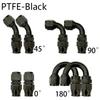 2Pcs Hose End Connector Adapter Cold Water Pipe Fuel Pipe Hose End Connector AN4 6 8 10 12 Straight Type 0 ° 45 ° 90 ° 180 °
