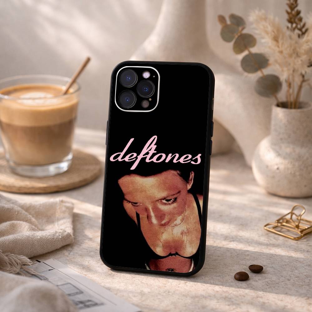 R-Rock Band D-Deftones Phone Case For iPhone17,16,15,14,13,12Plus,Pro Max,XS,5G Soft Silicone Black Cover