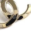 Chanel Brooch COCO Mark CC Logo Jewel Gold Black Women ABE829 B25C Used