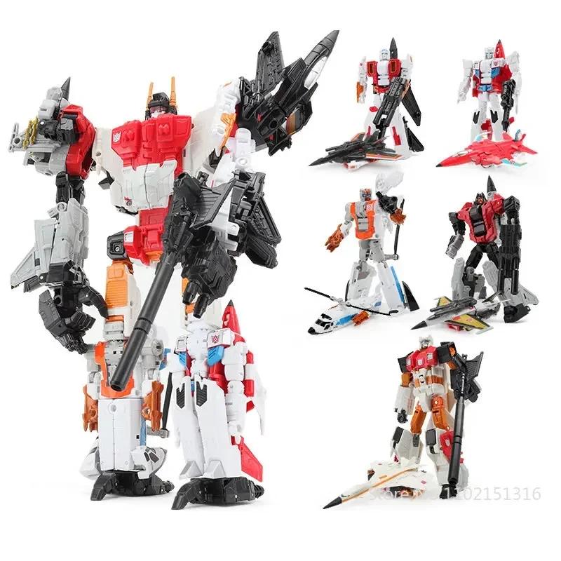 HZX Cool G1 Superion Robot Aircraft IDW 5in1 Devastator Bruticus Action Figure Toys Combiner Transformation Deformation Present