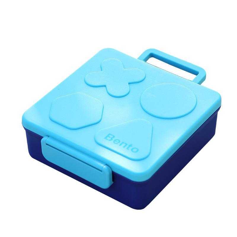 Creative Student Bento Lunch Box: Portable, Large Capacity, with Handle for Travel & Camping