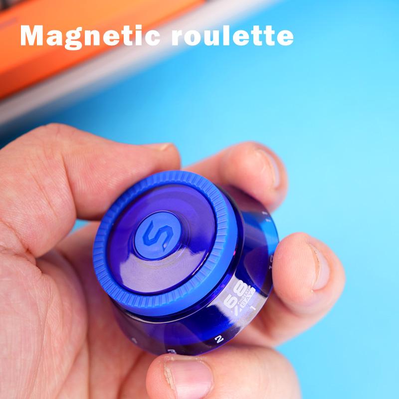 Magnetic Lucky Roulette EDC Ratchet Fidget Spinner Finger Toy Adult Stress-relieving Toy ADHD Tool Gift for Kids