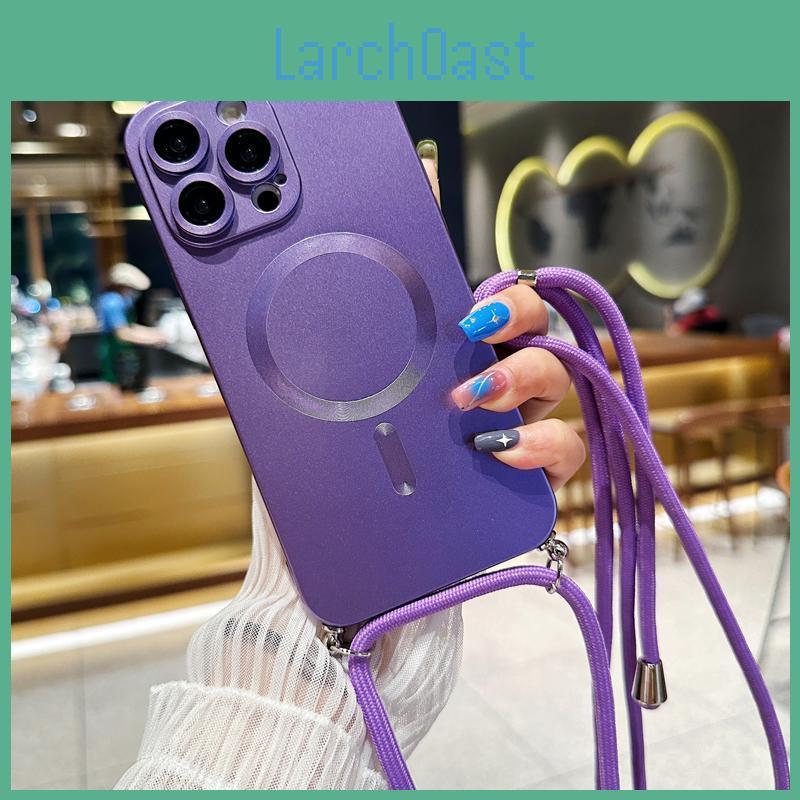 Crossbody Lanyard Strap Case Magnetic For Iphone 14 13 11 12 Pro Max Plus Xs X Xr 7 8 Plus Se 2020 For Magsafe Silicone Soft Back Cover