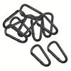5pcs Electrophoresis Quick Release Carabiner D Type Outdoor Sports Buckle  Rock Climbing