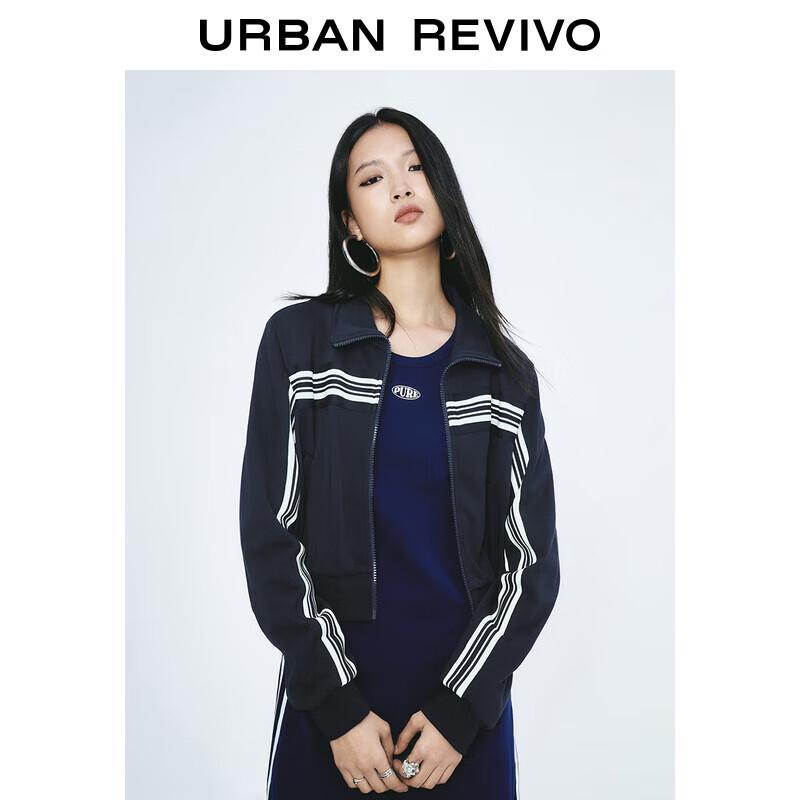 

Женская куртка UR с цветными блоками и воротником-стойкой XS