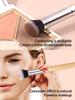 Portable slantedround-head concealerbrush,foundationbrush,soft-bristled makeuptool,precisely conceals darkcircles and acne marks