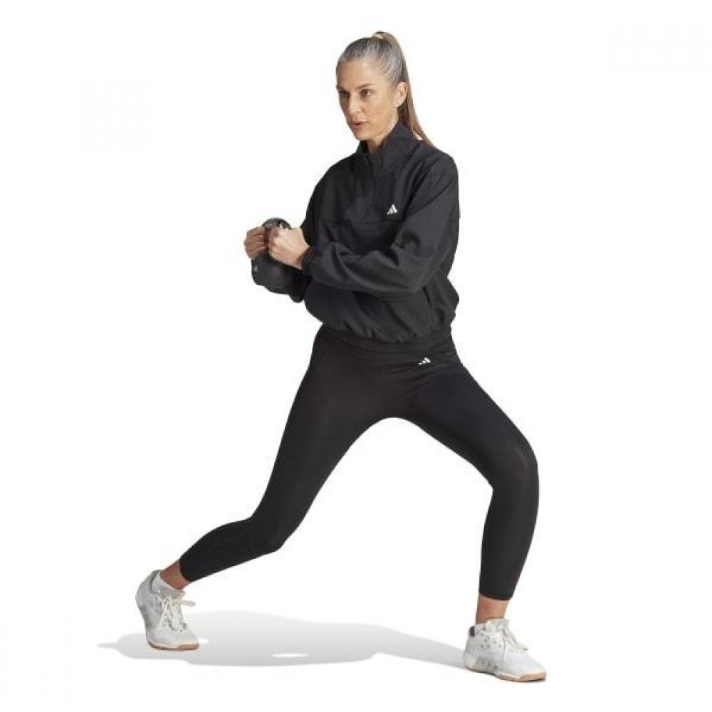 Adidas Anorak Diário Feminino Primavera Outono Hz5636 Aero Lady Train eSSential Tecido Meio...