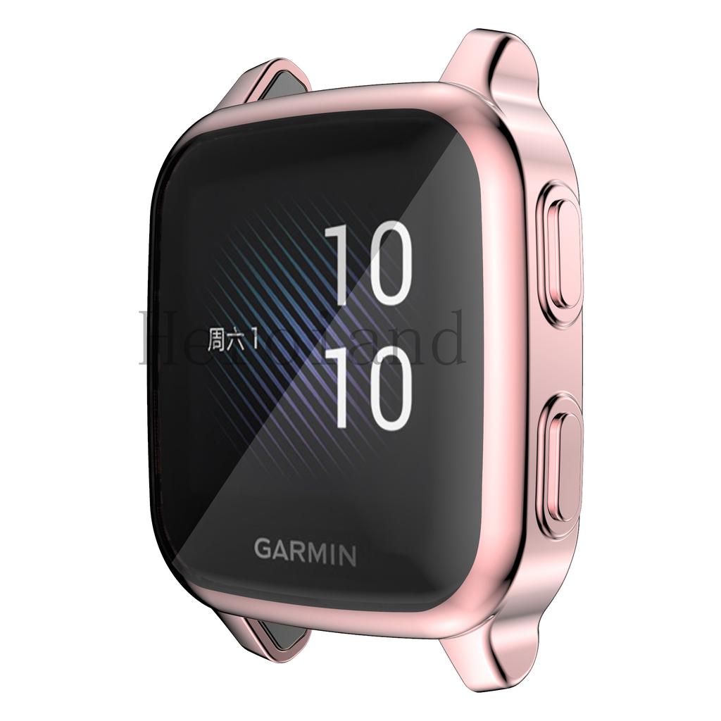 Full Protective Case Cover Shell For Garmin Venu SQ / venu sq music SmartWatch screen protector Accessories Plating soft TPU