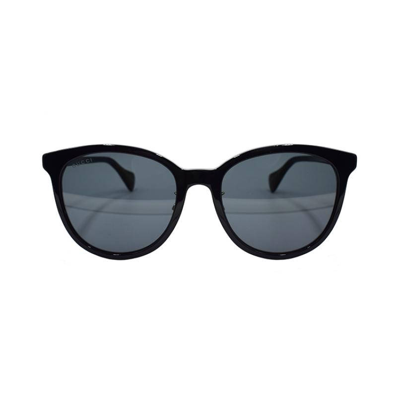 GUCCI GG Overlay Logo Elegant Celebrity Holiday Travel Sunglasses GG1180SK Women's Black/Dark Grey
